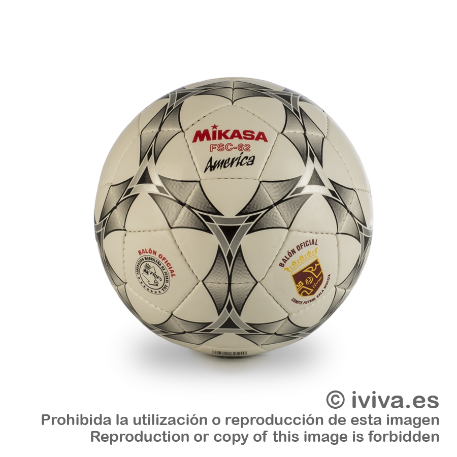 Balón Fútbol-sala FSC-62 AMÉRICA MIKASA. OFICIAL.